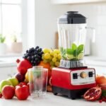 Blender 2 en 1 - 02L - 5000W - 06 Lames Rhinos BL18PLUS Rouge – Image 2