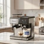 Machine à café Multifonction Pro Café Grain+ Lait + cappuccino 20 Bar 2.6L 1350W + Fonction Moulin a café MULTISMART MS-CF5012 – Image 3