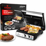 Panineuse & Grille Electrique Cristor 2000W Noir inox KGL610XB – Image 3