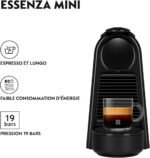 Nespresso De'Longhi Machine à Café Essenza Mini Noir, 19 Bars  EN85.B noir – Image 4