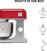 Robot pâtissier KENWOOD 1000 W - 5 L-KENWOOD KMX750RD rouge – Image 3