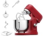 Robot Pétrin Professionnel 1000W Bol 5L Et Fonctions Planetaires kMix Kenwood KMX751ARD rouge