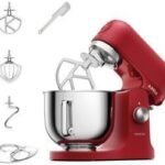 Robot Pétrin Professionnel 1000W Bol 5L Et Fonctions Planetaires kMix Kenwood KMX751ARD rouge