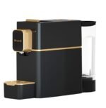 Machine à Café à Capsules 19 bar-1400W NARDI Noir-doré