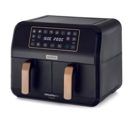1716041149-37645296.jpg Friteuse Électrique À Air Chaud 1700W 8L Double Panier Kenwood HFP70.000BK – Image 1