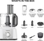 Robot Multifonction 1000W 3L 2 Vitesses Kenwood FDP65.450WH – Image 3