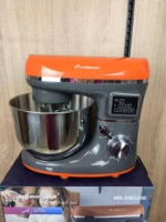 Pétrin Double Crochet Multismart 6.2L 1500W 3Kg avec 04 Accessoires et afficheur LCD - Orange/Gris Multismart MS-SM2206 – Image 3