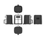 Air Fryer inox 4.5L -1400W CRISTOR KFA370XN – Image 2