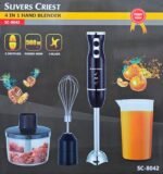 Mixeur 4 en 1 – 500W 04 Lames 2 Vitesses SliversCriest SC-8042 Noir – Image 2