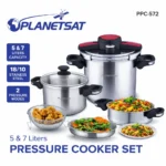 Cocotte 7 pcs 5+7L En inox 18/10 PlanetSat PPC-572 – Image 3