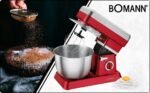 Robot Pétrin Multifonctions 6.3 L - 1200 W - Rouge/Gris Bomann – Image 8