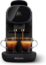 Machine à Café à Capsules, Piano Noir et gris , Reconnaissance des Capsules Doubles Philips L'Or Barista Sublime Original LM9012/60 – Image 5