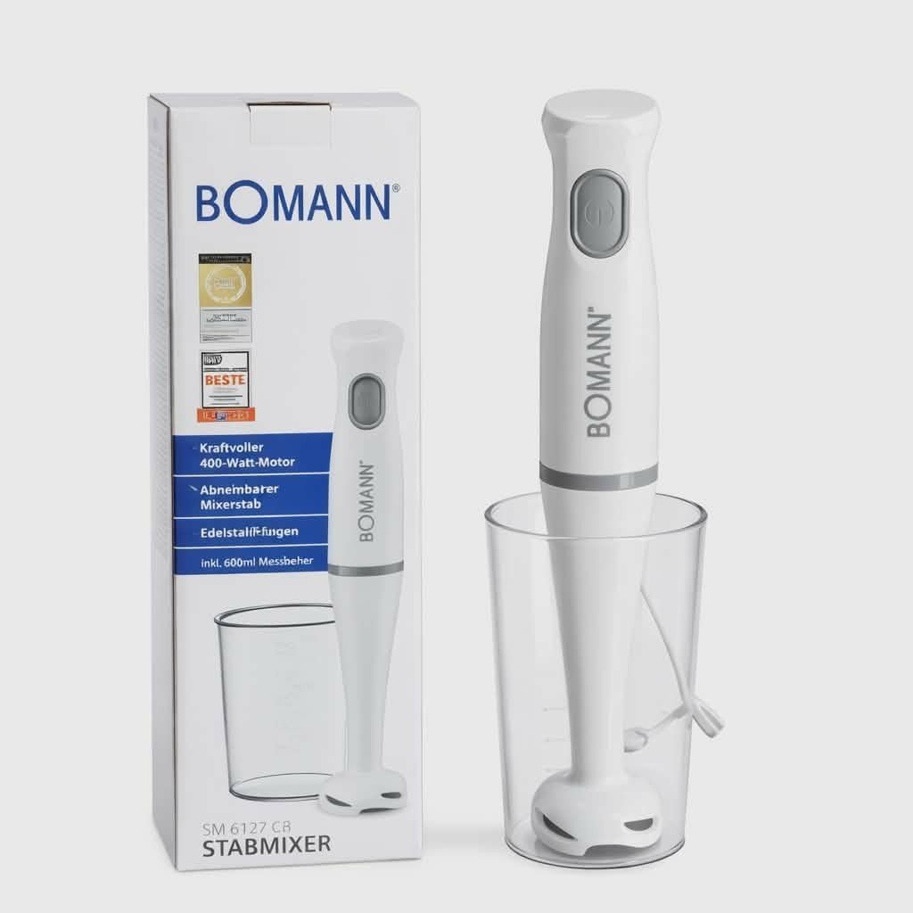 5f73c60b-7436-4bb2-b1c2-2c3cf2339b1a.jpg Bras Mixeur 400W + Tasse 0.6L Bomann SM 6127 CB – Image 1