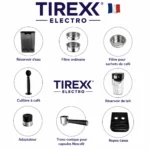 Machine a Café Digital 4 en 1 – 20 Bars 1350W Café et Lait et Cappuccino – Café Poudre et Capsules Nespresso 1.1 L Tirexx Original CAF2100S – Image 2