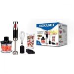 Mixeur Plongeur INOX 3en1 - 04 Lames -  600W Sonashi SHB-179JBC – Image 3