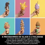 Machine a Glace et Sorbetière, 13 modes, Machine a glaces l’italienne Intégré, Avec 2 pots, Pièces Amovibles Lavables au Lave-Vaisselle, Gris platine NINJA CREAMi Scoop et Swirl Original NC701EU – Image 7