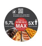 Airfryer 5.7 Litres 1700W Tactile Avec Fenêtre Robuste AF6 – Image 6