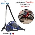 Aspirateur Poussière 1600W 4L avec 05 Accessoires Raylan