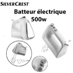 Batteur Electrique À Main 500W avec 6 vitesses +Turbo SilverCrest  - HM2002GS – Image 4