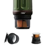 Cafetière CERA+ portable avec batterie, poudre de café et capsules NS pour machine à expresso auto-chauffante avec étui de transport pour campeurs de voyage PCM03S – Image 4