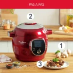 Cookeo + Multicuiseur Intelligent 06L 180 recettes Moulinex Original CE85B510 Rouge – Image 5