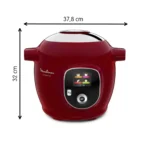 Cookeo + Multicuiseur Intelligent 06L 180 recettes Moulinex Original CE85B510 Rouge – Image 3