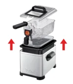 Friteuse inox Tefal  4 L - 2400W Avec minuteur mécanique Tefal Original Filtra Pro FR516110 – Image 2