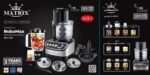 Robot de Cuisine inox 34 in 1 - 1300W RoboMax Matrix MX-1122 – Image 2