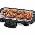 Barbecue électrique 2000 W L38×P22 CM Thermostat réglable, résistance et grille amovibles Saurex Electro