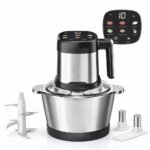 Hachoir inox Digital Multifonction 3L 06 Lames 500W Multismart MS-FC2413 – Image 2