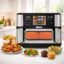 Air fryer Numérique  Bac 10L 2600W Avec Séparation - Digital Multiprogrammes En inox Sonashi SAF-115