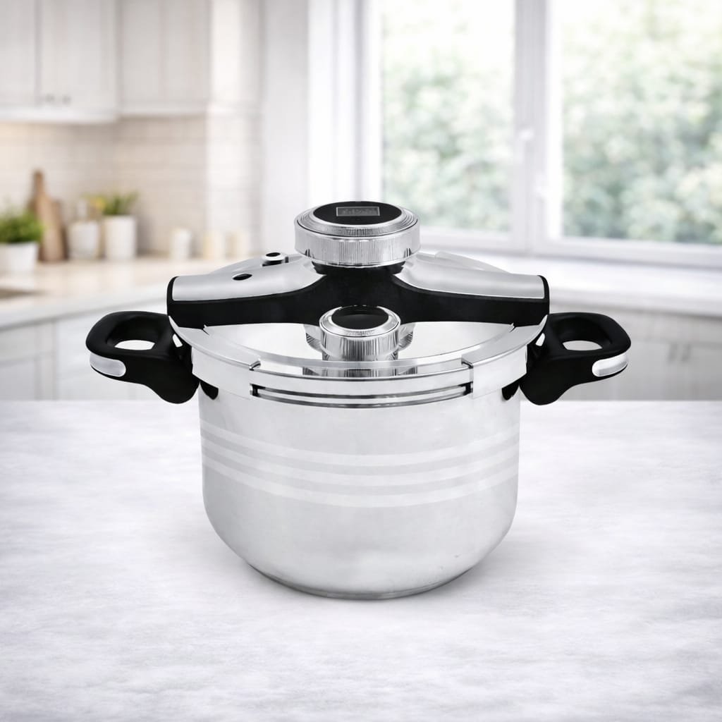 IMG-20260414-WA0114.jpg Cocotte 8 L en inox 18/10 avec minuteur et thermomètre Swisswkitchen 26 cm SK-DSC – Image 1