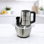 Hachoir Digital en inox avec Rape Multifonction Bol 03L 04 Lames + Disque de Rappe 200W Brendmann BR-CH-003 – Image 2