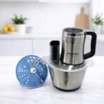 Hachoir Digital en inox avec Rape Multifonction Bol 03L 04 Lames + Disque de Rappe 200W Brendmann BR-CH-003 – Image 4