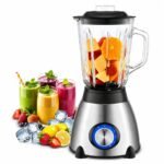 Blender en verre 1.5L 450W 04 Lames PlanetSat PBL-1965G – Image 2