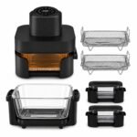 Airfryer Digital 4 en 1 Avec Bac en verre 6L+4.2L 1600W Sonashi SAF-642G – Image 4