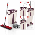Balai clean magique 2 en 1 avec 2 Recharge Cleantex BM0370 Beige – Image 2