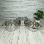 Série 3 Marmites Luxe  En INOX Alsie – Image 8