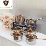 Série 12 Pcs Luxe En INOX Kaisa Villa – Image 4