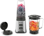 Mini blender Moulinex Original , bol en verre, gourde à emporter, 400 W Moulinex Original LM17GD10 – Image 2