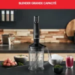 BRAS MIXEUR COFFRET 1000W AVEC 4 ACCESSOIRES ET LAMMES powelix MOULINEX Original DD94L810 – Image 4