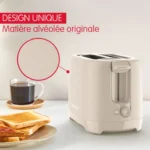 Grille-Pain  Moulinex850W À 2Fentes À Largeur Variable Avec 7Niveaux De Dorage Et Fonctions Décong élation Et  Morning LT2M0B10 – Image 3
