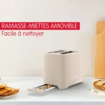 Grille-Pain  Moulinex850W À 2Fentes À Largeur Variable Avec 7Niveaux De Dorage Et Fonctions Décong élation Et  Morning LT2M0B10 – Image 6