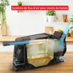 Friteuse classique Tefal origial Clear Duo Friteuse, Moins de fumee et d'odeurs,Noir, FR600810 – Image 3