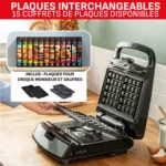 Gaufrier Tefal Snack Collection CROQUE ET GAUFRE Tefal Original SW853D12 – Image 4
