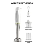Hand Blender Kenwood original Triblade with Chopper & Whisk 600W - HDP109WG – Image 2