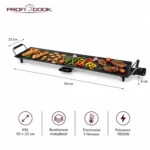 Plaque Grill Plancha 2000W Revêtement Antiadhésif Et Thermostat 5Niveaux Proficook PC-TYG1120 – Image 3