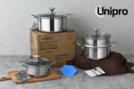 Ensemble 03 marmites +couscoussier - tous feux induction 18+22+24 cm Unipro Original – Image 2