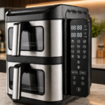 Airfryer inox double stack Digital 11L 2800W  Avec Fenêtre Visible Schalleng AMB-33AF – Image 2