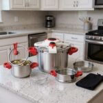 Cocotte minute clipso 11 pcs 5+7 L avec minuterie en Inox 18/10 Unipro Original Beige UP-CM7+5SSR – Image 2